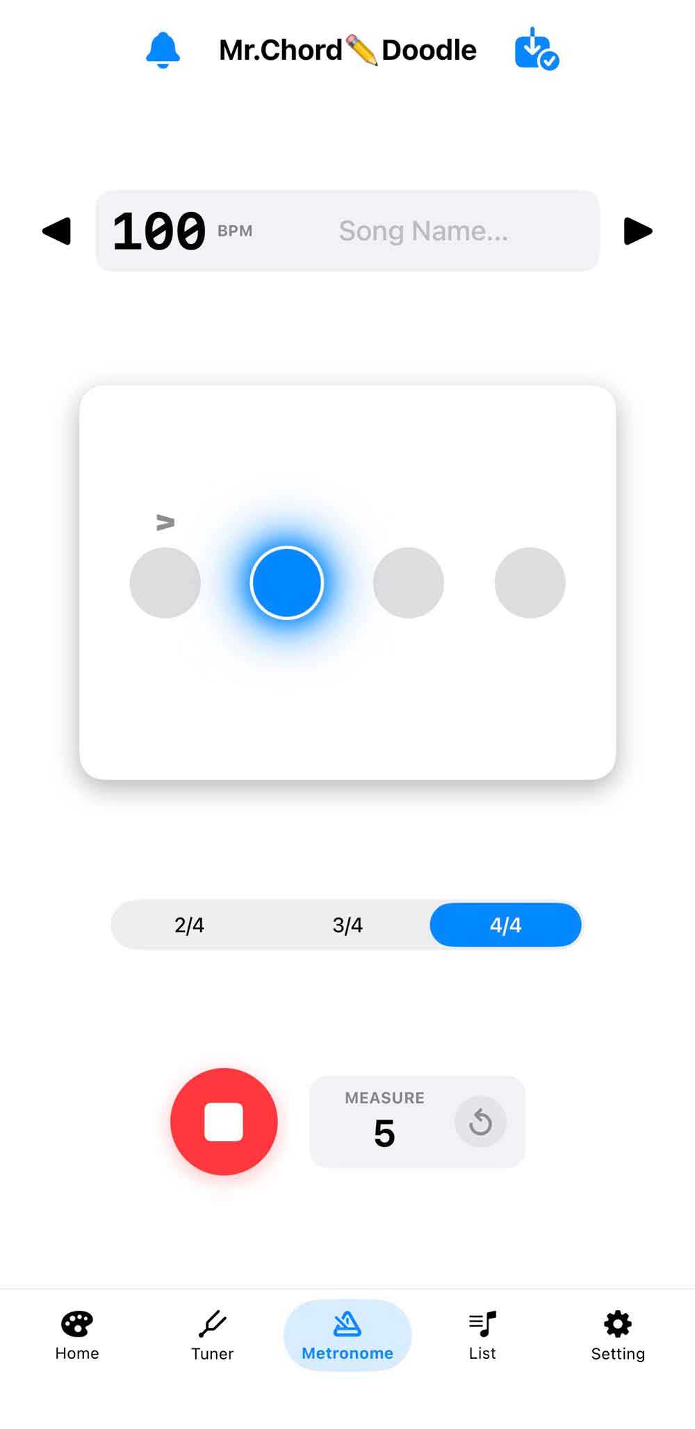 App Metronome Mode