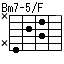 Bm7-5onF,Bm7-5/F