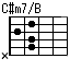 C#m7ocB,C#m7/B