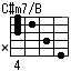 C#m7onB,C#m7/B