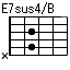 E7sus4onB,Esus4/B